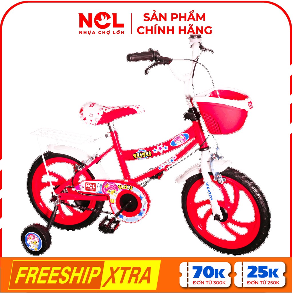 [Nhựa Chợ Lớn] Xe Đạp Trẻ Em 14 inch K107 - Cho Bé Từ 2 đến 4 Tuổi