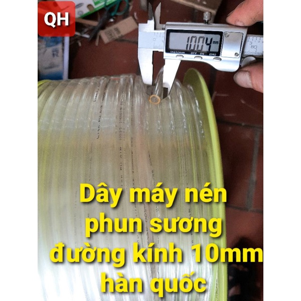 Dây Phun Sương Dây Hơi khí nén  đường kính 10mm chất liệu nhựa PE