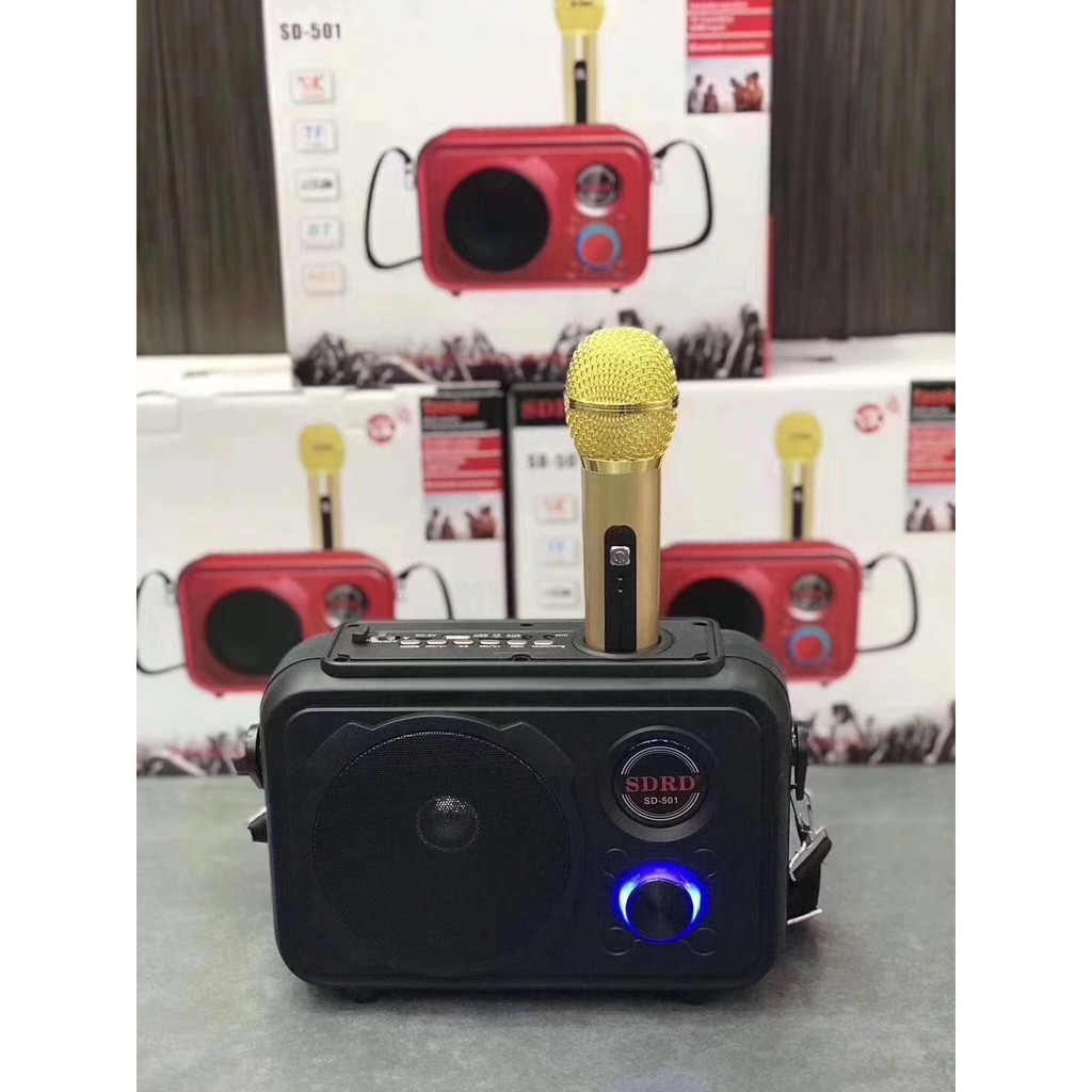 [ Siêu rẻ ] Loa Bluetooth Karaoke SDRD SD-501