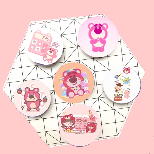 Giá đỡ điện thoại gấu dâu tây lotso thỏ stella cáo lina IR46 kaws DF friends