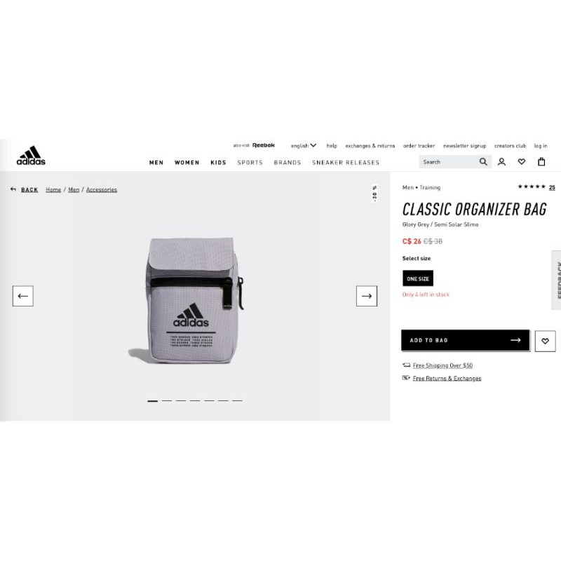 (Chuẩn hãng) Túi chéo mini adidas | BigBuy360 - bigbuy360.vn