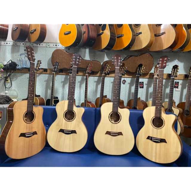 Đàn Guitar Acoustic Full Hồng Đào Giá Rẻ