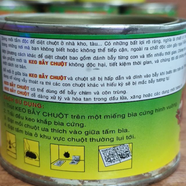 Keo bẫy chuột / Keo dán chuột ĐẠT PHÁT - hũ 140g / Có thể dùng để bẫy côn trùng &amp; chim chóc