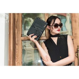 [Deal sang chảnh]  Túi clutch nữ cao cấp da thật ELLY – EC12