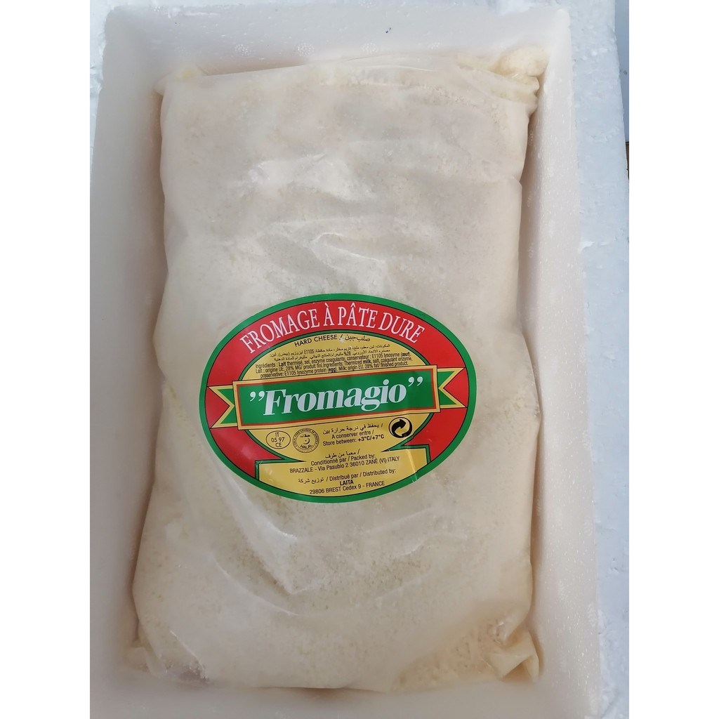 [1kg] Phô Mai bột Parmesan [France] FROMAGIO Grated Hard Cheese (halal) (nv-hl) (nw0)