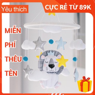 [MIỄN PHÍ THÊU TÊN BÉ] Đồ chơi treo nôi cũi cho bé kích thích thị giác Coco Kids, tự xoay và phát nhạc mẫu ORDER RIÊNG