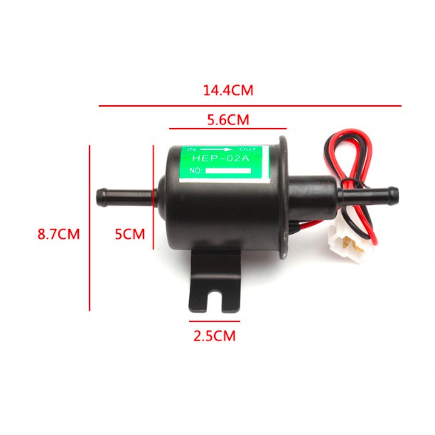 Bơm dầu diesel 12V đen bơm tự mồi bơm điện tử dùng bơm xăng bơm dầu 80 - 100 lít một giờ áp suất 3-6 psi - LK0110