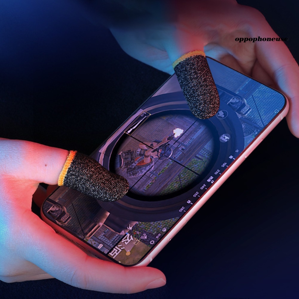 Set 2 Bọc Ngón Tay Chơi Game Điện Thoại Bằng Sợi Carbon Chống Mồ Hôi | BigBuy360 - bigbuy360.vn