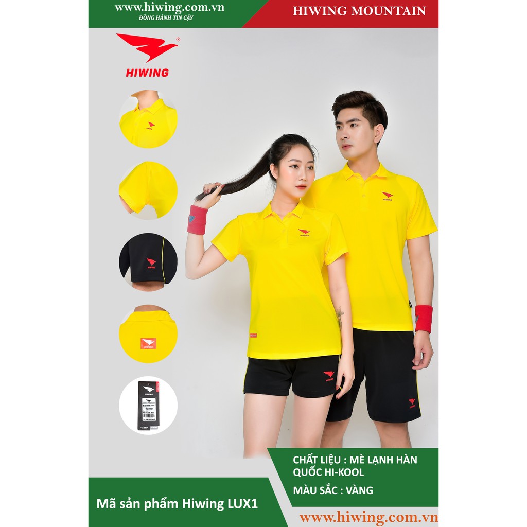 Áo cầu lông nam nữ chính hãng ⚠️𝑭𝑹𝑬𝑬𝑺𝑯𝑰𝑷⚠️ Hiwing Moutain Lux 1 [ NEW ]