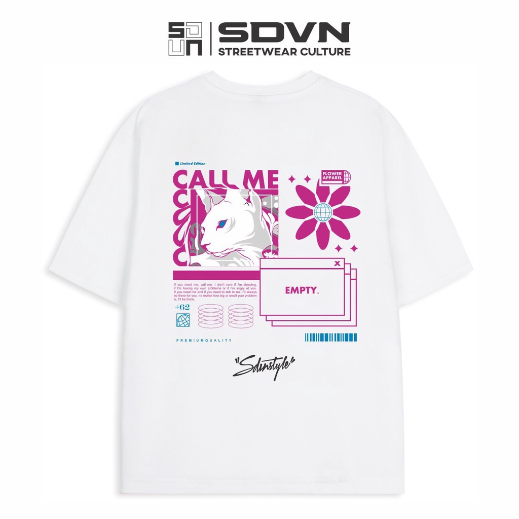 Áo Thun Unisex Local Brand SDVN CALL ME