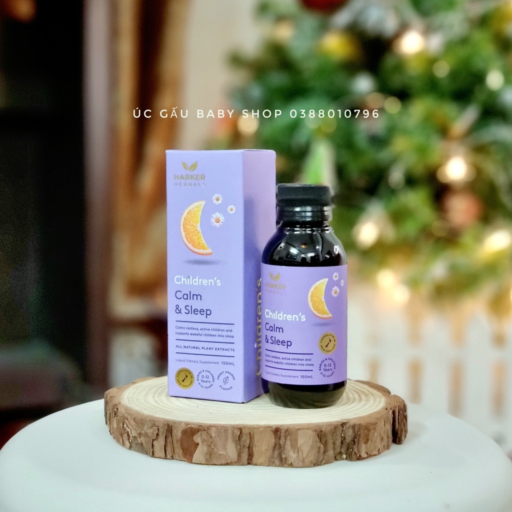 Siro ngủ ngon Harker tím Children's Calm &amp; Sleep 150ml