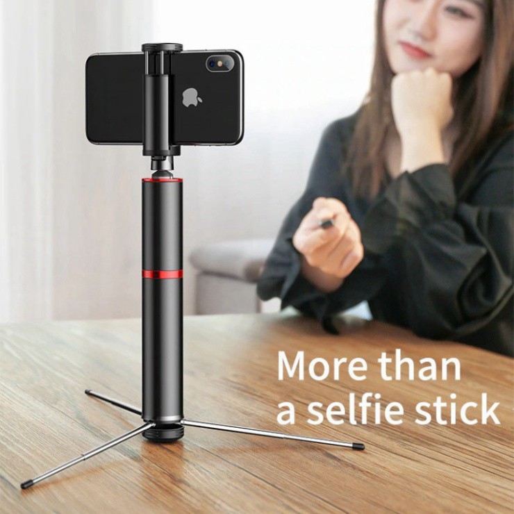 [CHÍNH HÃNG] Gậy Selfie Cao Cấp Có Bluetooth Di Động Thông Minh Thiết Kế Kiểu Chân Máy Ảnh Chụp Ảnh Không Dây Từ Xa Chuy