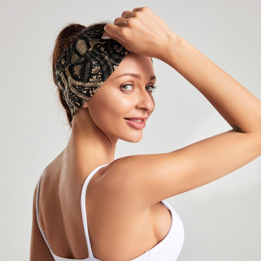 Băng Đô Cài Tóc In Họa Tiết Phong Cách Bohemian Cổ Điển Thời Trang Cho Nữ