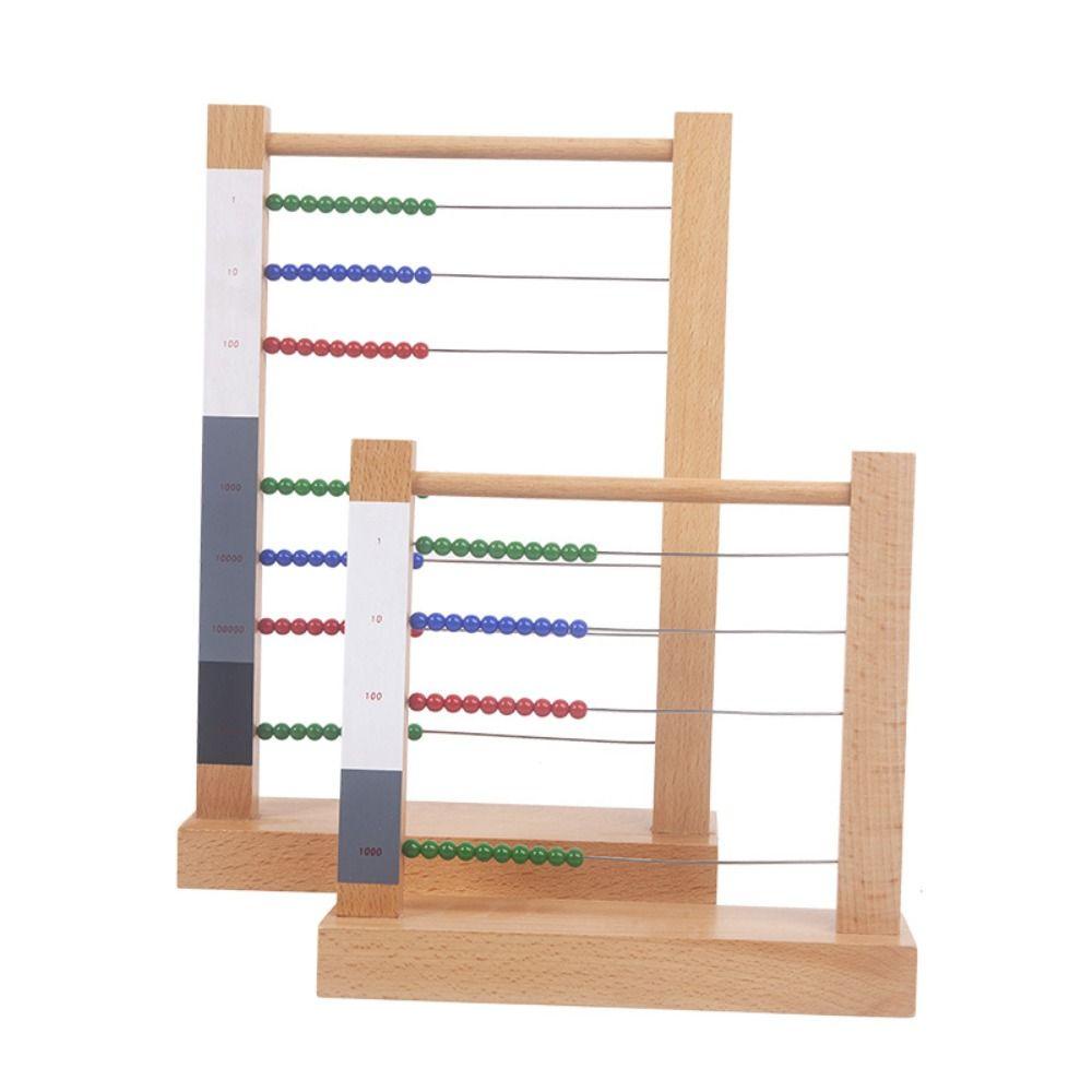 RAINBOW Bàn Tính Hạt Đồ Chơi Dạy Học Theo Phương Pháp Montessori