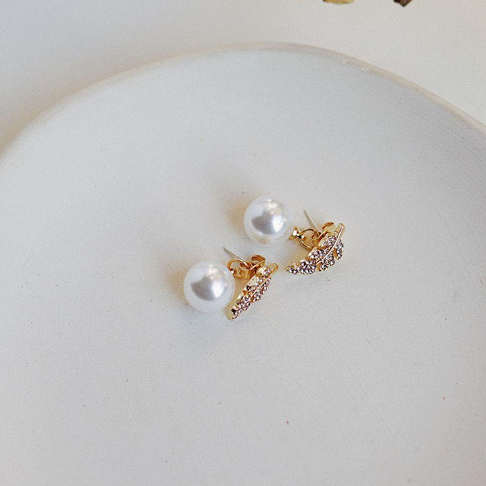 JARRED Đôi Bông Tai Chiếc Lá Thời Trang Cho Nữ