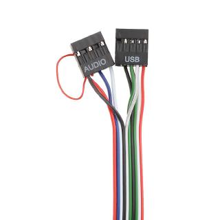 [rememberme]I/0 Audio Output Input Dual USB Front Panel Board Cable USB Audio Front Panel Mounting f