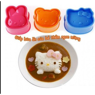 SET 3 KHUÔN NẶN CƠM TẠO HÌNH BENTO