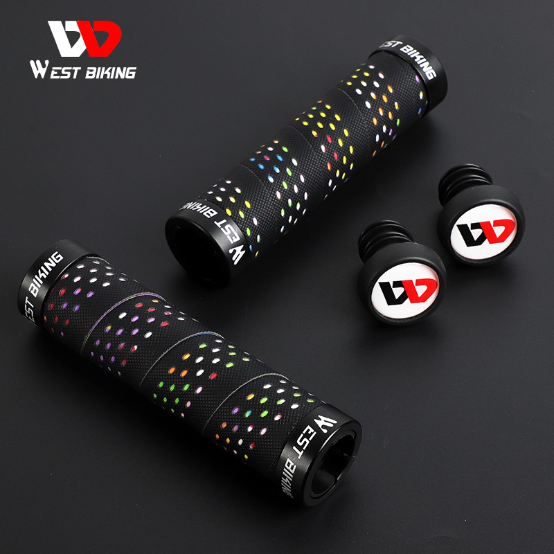 Vỏ bọc tay nắm xe đạp WEST BIKING có nút chặn chống trượt