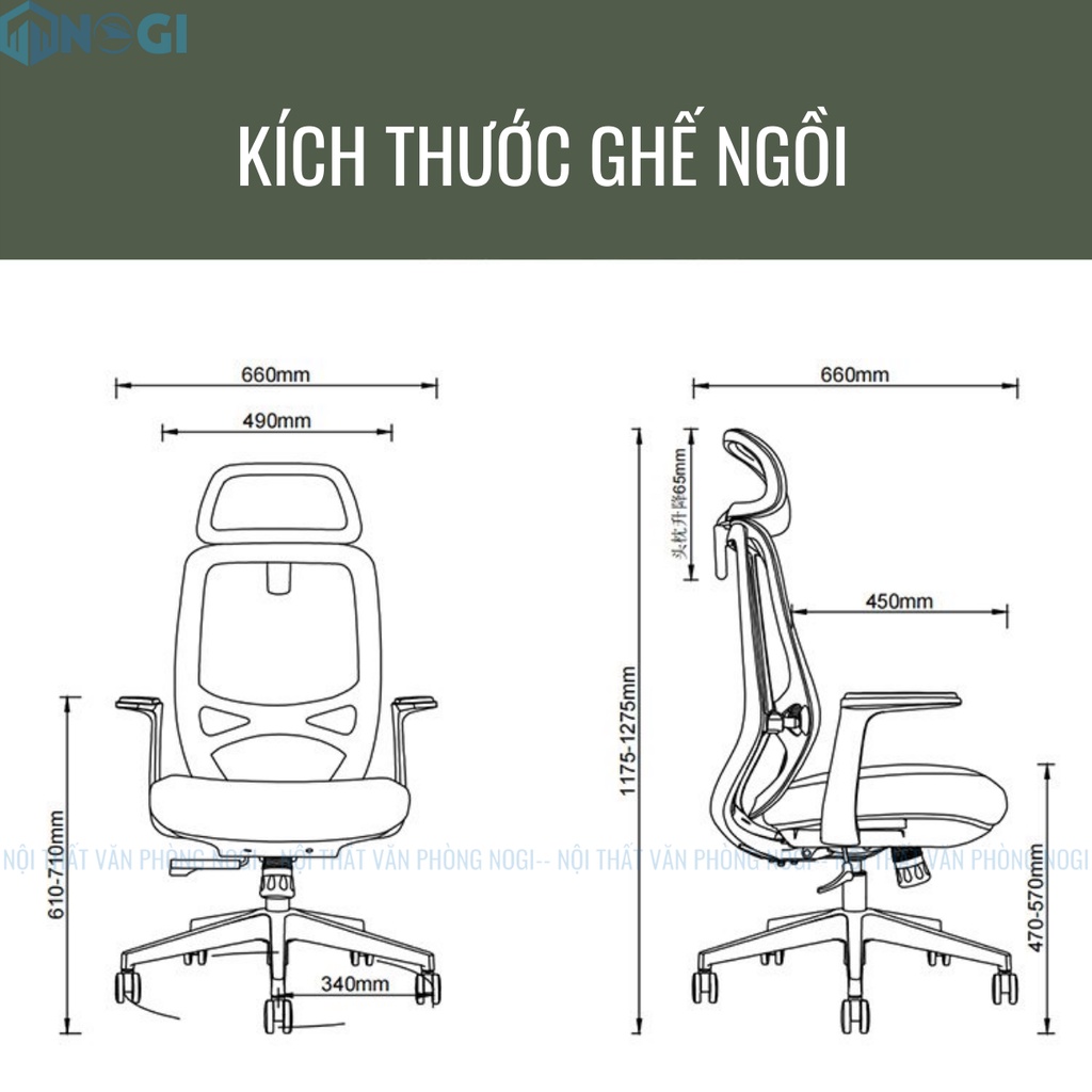 Ghế công thái học NOGI ERGONOMIC SONIC GD46 , Ghế văn phòng , gaming thiết kế ưu việt chất liệu cao cấp, hàng chính hãng