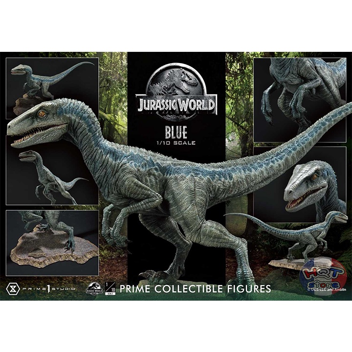 Mô hình khủng long Velociraptor Blue Prime 1 Studio Jurassic World tỉ lệ 1/10