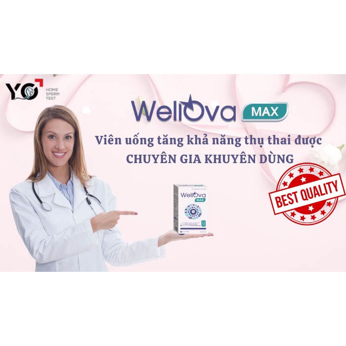WellOva Max -Viên Uống Bổ Trứng ,Hỗ Trợ khả năng Mang Thai Tự Nhiên