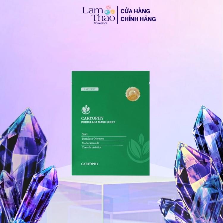 Mặt Nạ Dưỡng Da Làm Mờ Thâm Giảm Mụn Caryophy Portulaca Mask Sheet 22gr