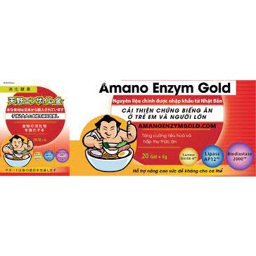 AMANO ENZYM GOLD - Men tiêu hóa số 1 Nhật Bản giúp giải quyết táo bón , biếng ăn ở trẻ hộp 20 gói 5g