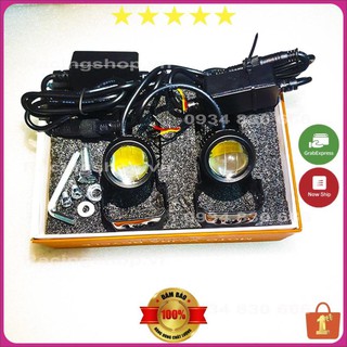 Đèn Trợ Sáng VNRACING Đèn Led Xe Máy MINI ️🎉 2 MẦU COST VÀNG PHA TRẮNG ️🎉 GOM ÁNH SÁNG MẪU 2021 - Siêu Sáng 2 màu
