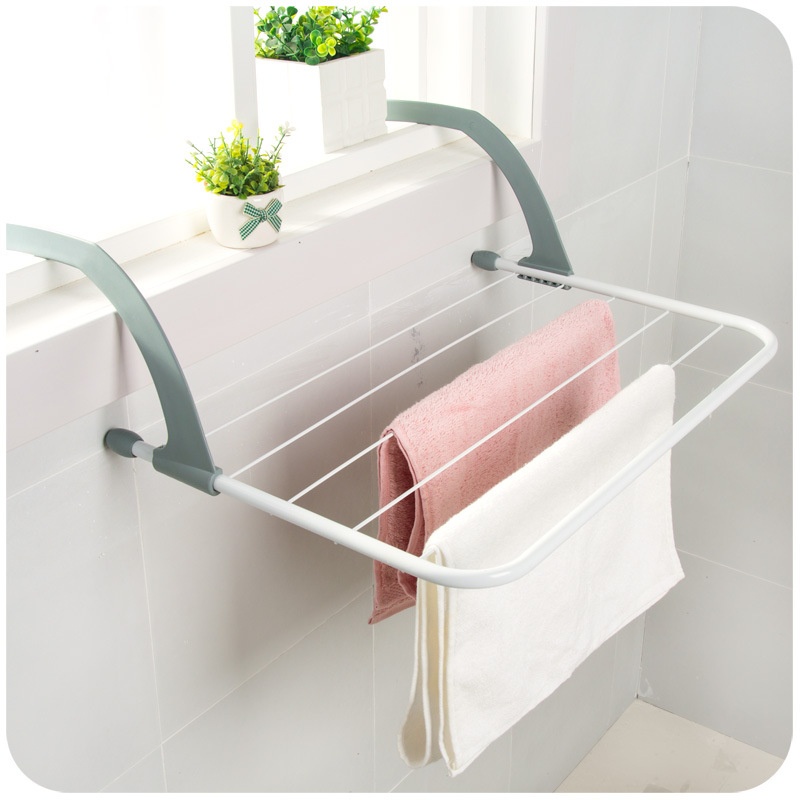 [Hàng HOT] Giá phơi đồ treo ban công tiện dụng di động có thể thu gọn đa năng【Tennessee052】