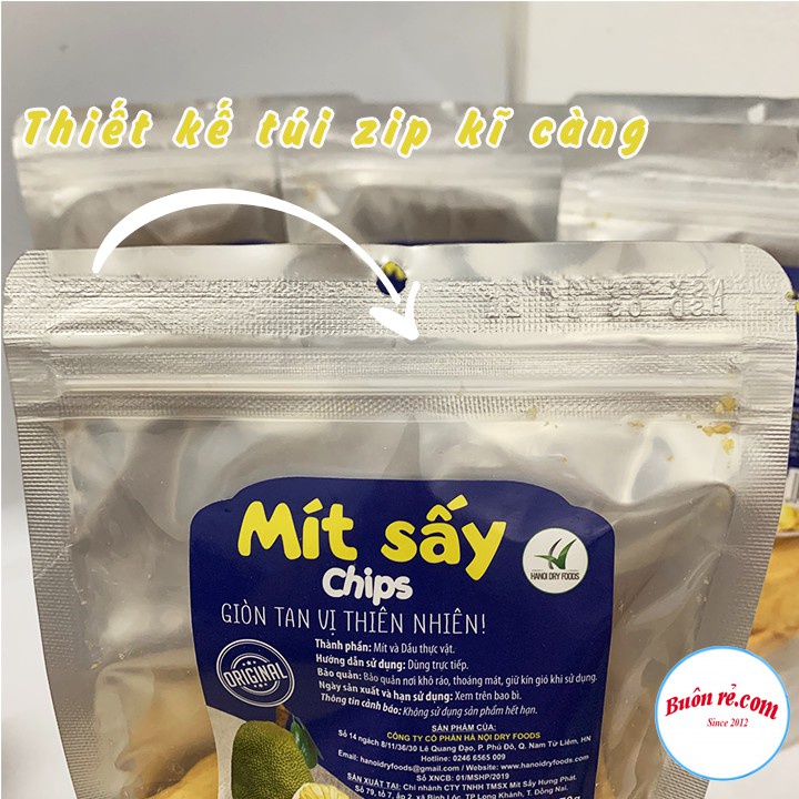 Mít sấy Chips 70g giòn rụm, thơm ngon nguyên miếng - Mít sấy nguyên cánh ăn vặt 01263