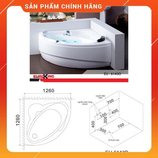 Bồn tắm massage Euroking EU-6143D