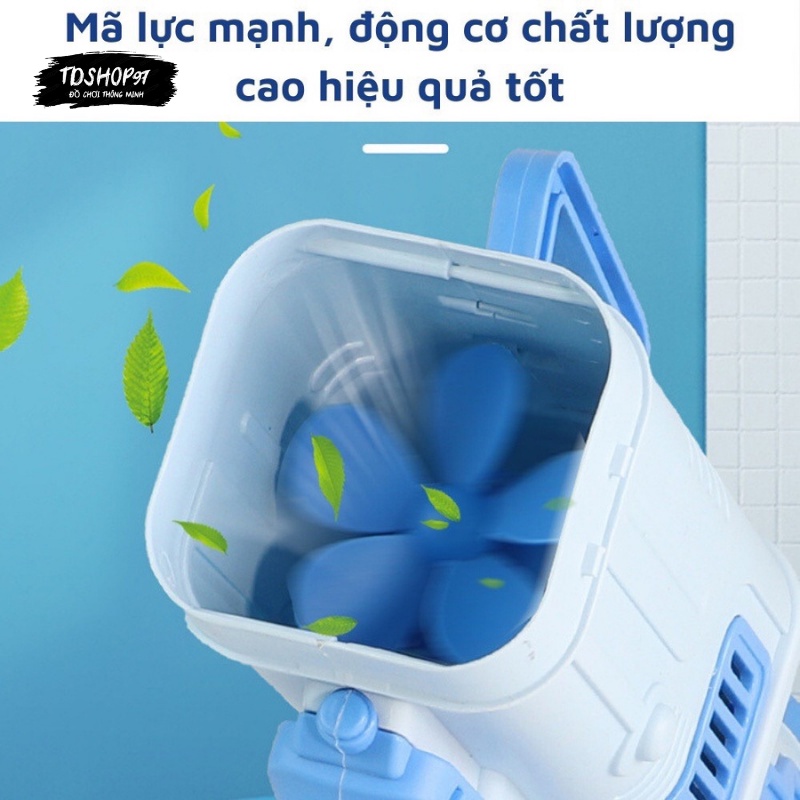 Máy bắn bong bóng xà phòng loại to 32 nòng, phun bóng siêu nhiều, siêu mạnh, tặng xà phòng dùng thử, tdshophn