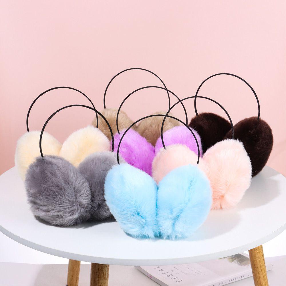 Chụp Tai Giữ Ấm Chống Lạnh Bằng Lông Nhung Thời Trang Mùa Đông