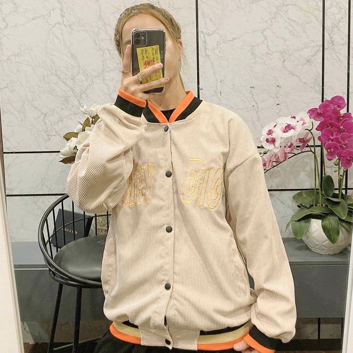 [Mã WASTMAY giảm 15% tối đa 30K đơn 150K] ÁO KHOÁC KAKI NHUNG GÂN Hey Big (M2440 - Ảnh Thật) | BigBuy360 - bigbuy360.vn