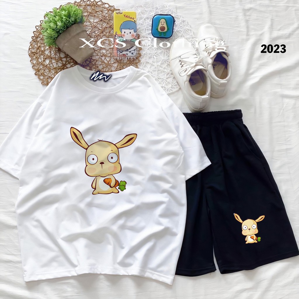 Đồ Bộ Hoạt Hình Unisex Dể thương – Aossi , Set Cartoon, Freesize, Thun Cotton, Nam Nữ Đều Mặc Được