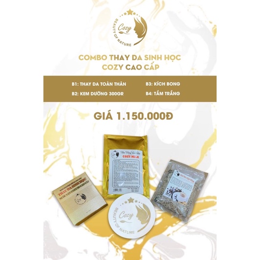 Thay Da Sinh Học Cozy tặng 1 kem body - CZ4