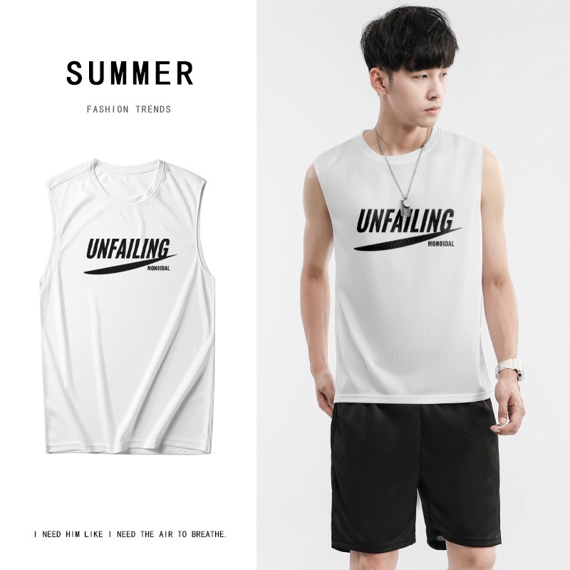 Áo Tank Top nam UNIFUN mã TT1-Q thể thao Tank top kiểu lót form rộng nách tập gym, bóng rổ chất lưới co giãn hè