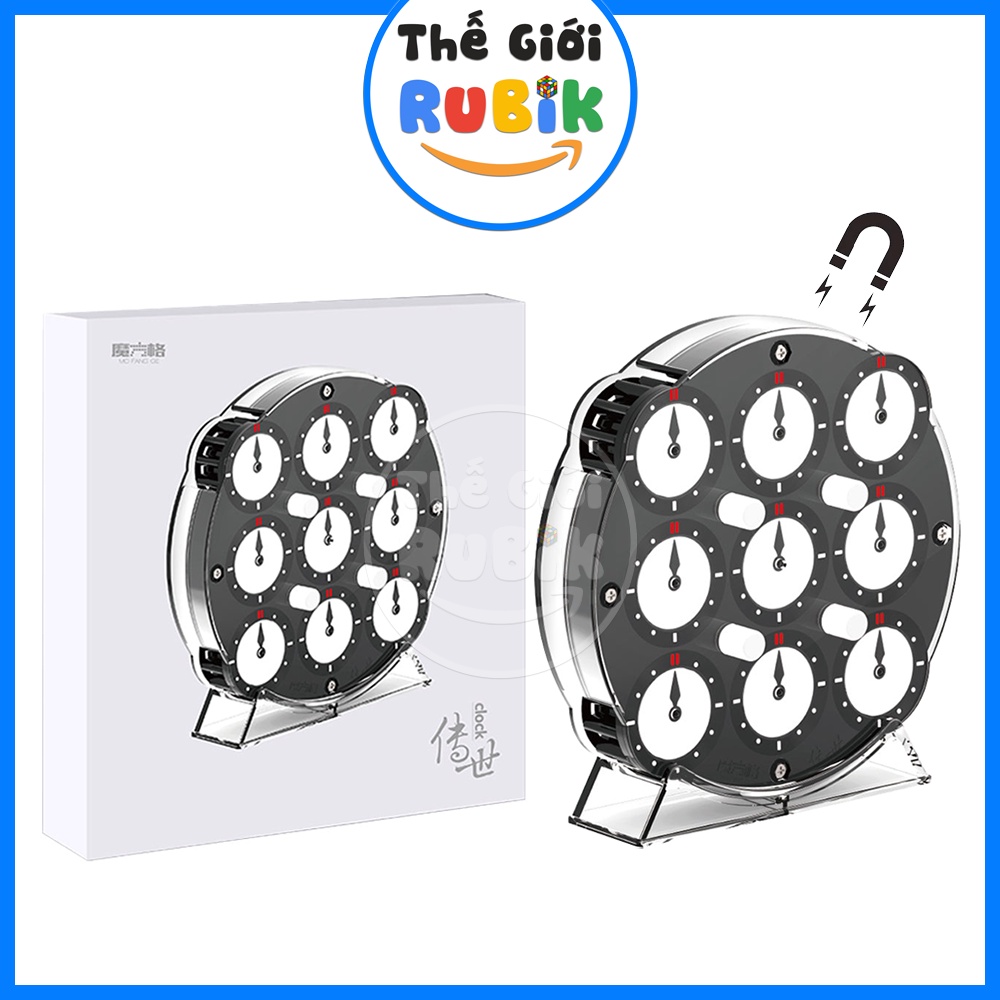 Rubik QiYi Magnetic Clock M Có Nam Châm / SengSo Clock Khối Rubic Biến Thể Dạng Đồng Hồ  | Thế Giới Rubik