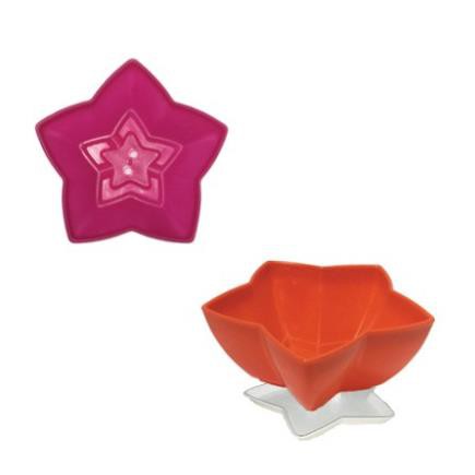 Chậu nhựa hình ngôi sao nhiều màu 14x6 cm