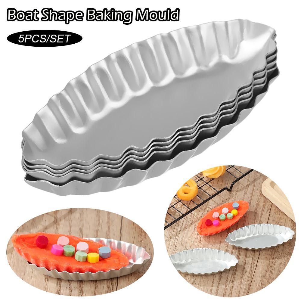 ESPO Set 5 Khuôn Làm Bánh Tart Trứng Trang Trí Tiệc Cưới DIY Giá Đỡ