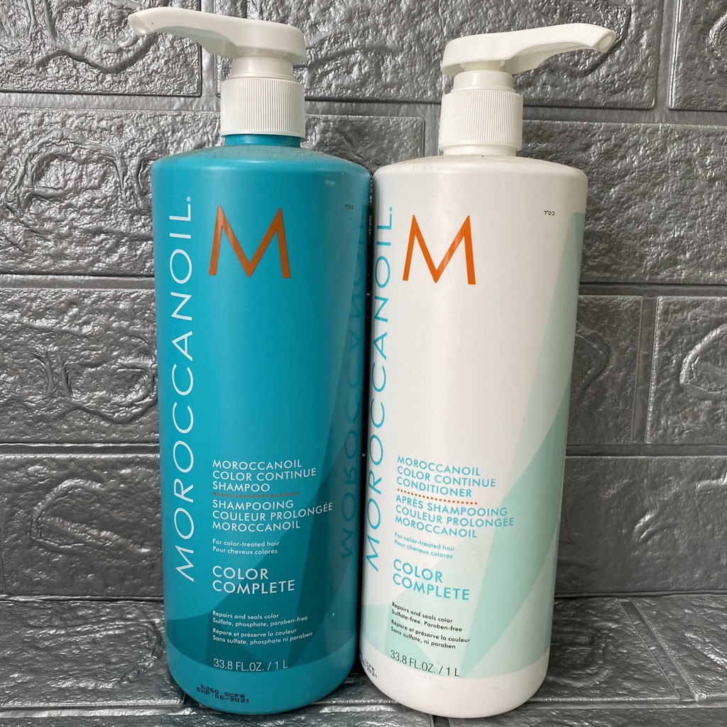 Dầu gội xả duy trì màu nhuộm Moroccanoil Color Complete 1000mlx2