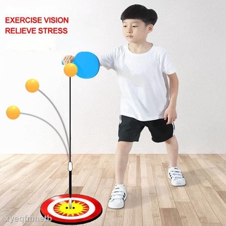 GENUINE Trainer bóng bàn di động Ping Pong luyện tập luyện tập luyện vợt bằng gỗ công cụ giải trí cha mẹ-con