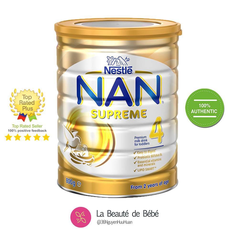 Sữa NAN Supreme Úc số 1-2-3-4 800gr [HSD 2 Năm Kể Từ Ngày Sản Xuất]