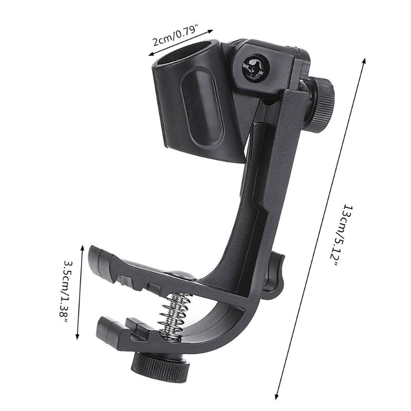 Giá Đỡ Micro Gắn Vành Trống Chống Sốc Có Thể Điều Chỉnh