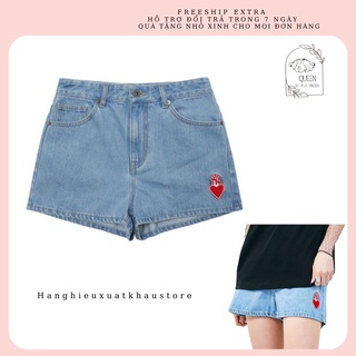 Quần short MLB jean full tag chuẩn hình thật