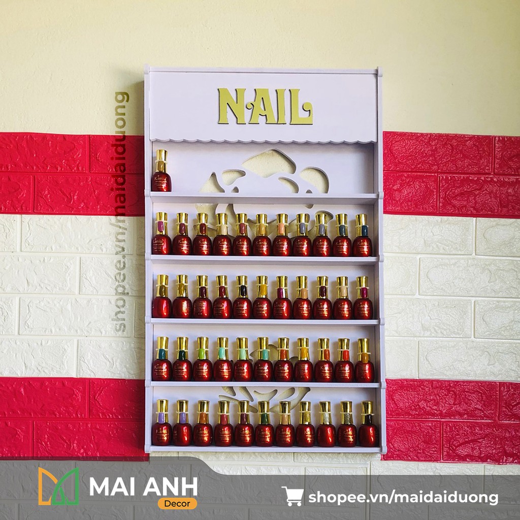 Kệ Để Đồ Nail, Để Nước Sơn Treo Tường