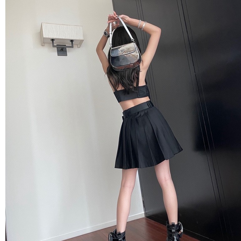 Áo Thun In Chữ New Re-Nylon Gabardine PRA 2021 Thời Trang