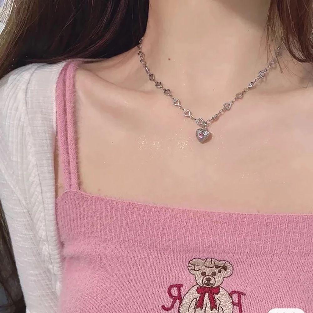 Vòng Cổ Choker Hình Trái Tim Phong Cách Vintage Thời Trang Cho Nữ