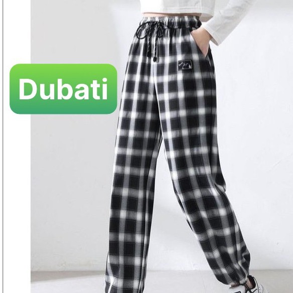 QUẦN JOGGER HỌA TIẾT CARO NAM NỮ CHẤT VẢI DÀY DẶN PHONG CÁCH HÀN QUỐC- CARO- DUBATI FASHION