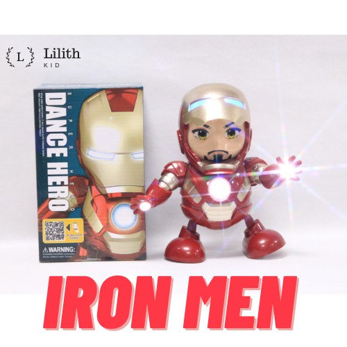 Iron man Robot [ Nhảy theo nhạc ] [ Batman - Hulk - Người kiến - Captain American ] Đồ chơi marvel